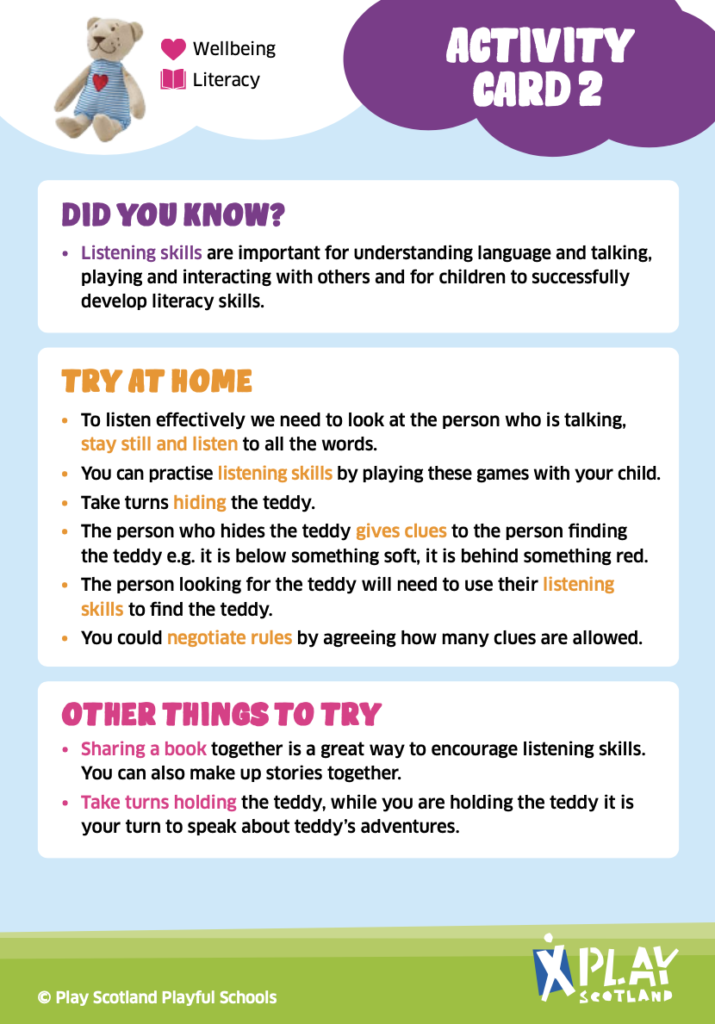 Play Well Activity Card 2