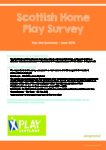 Scottish Home Play Survey – June 2016 – Top Line Summary