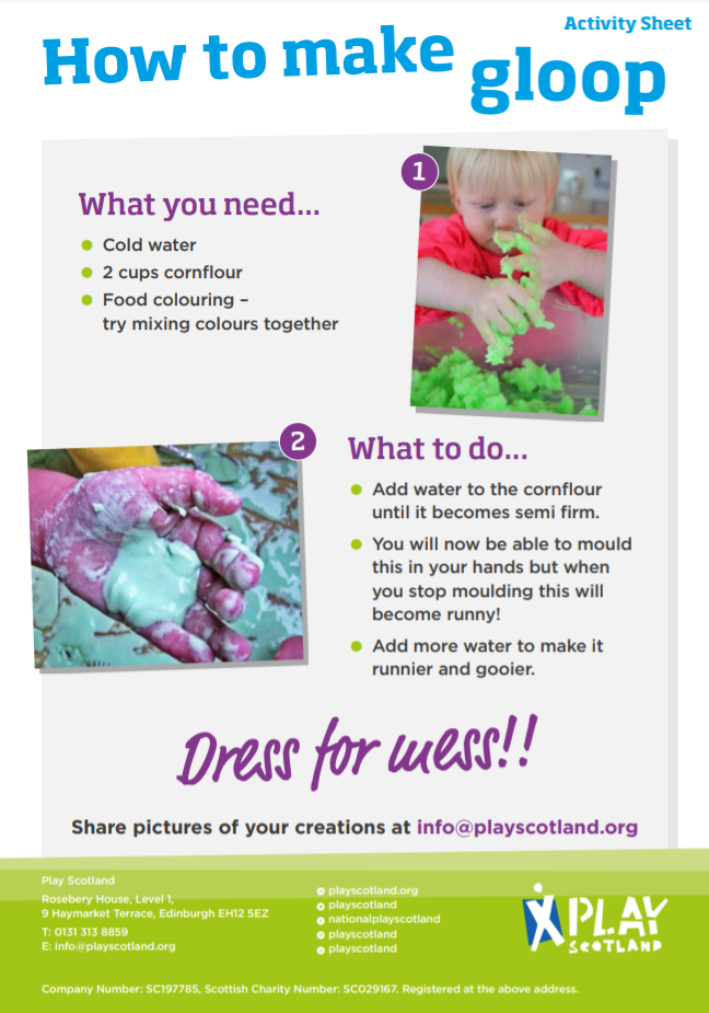 A4: how to make gloop (home print)