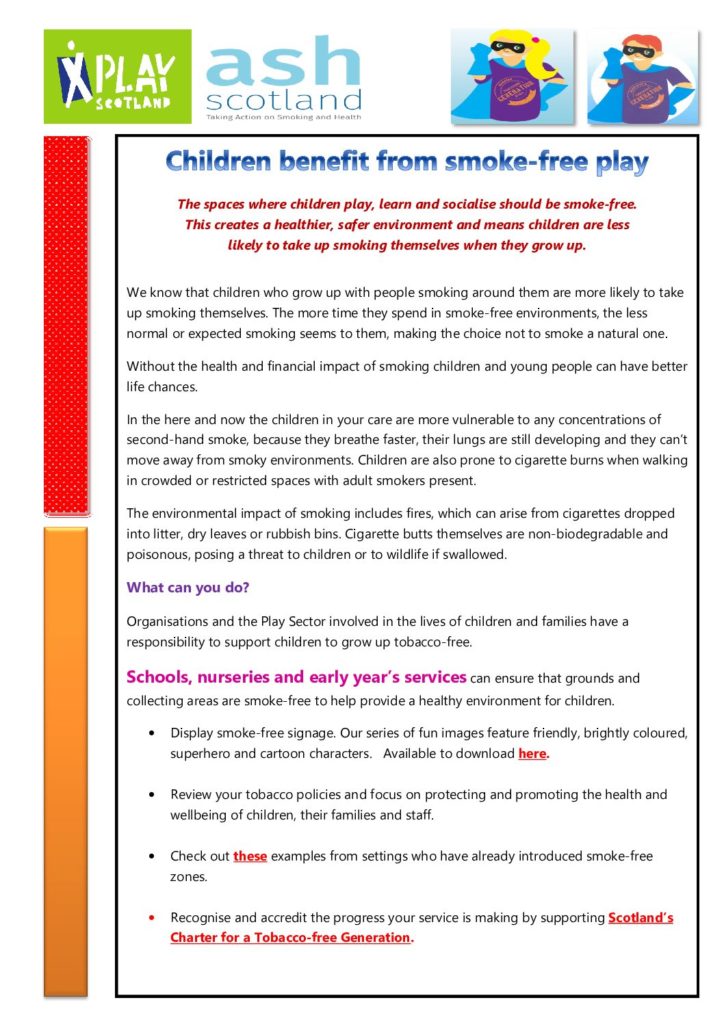 Smoke Free Information Sheet