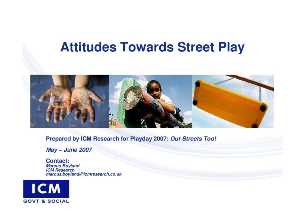 Attitudes towards street play