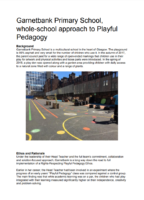 Garnetbank Primary School, whole-school approach to Playful Pedagogy