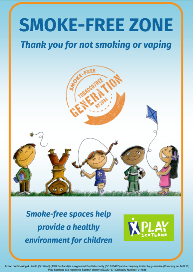 Smoke-free zone – playground